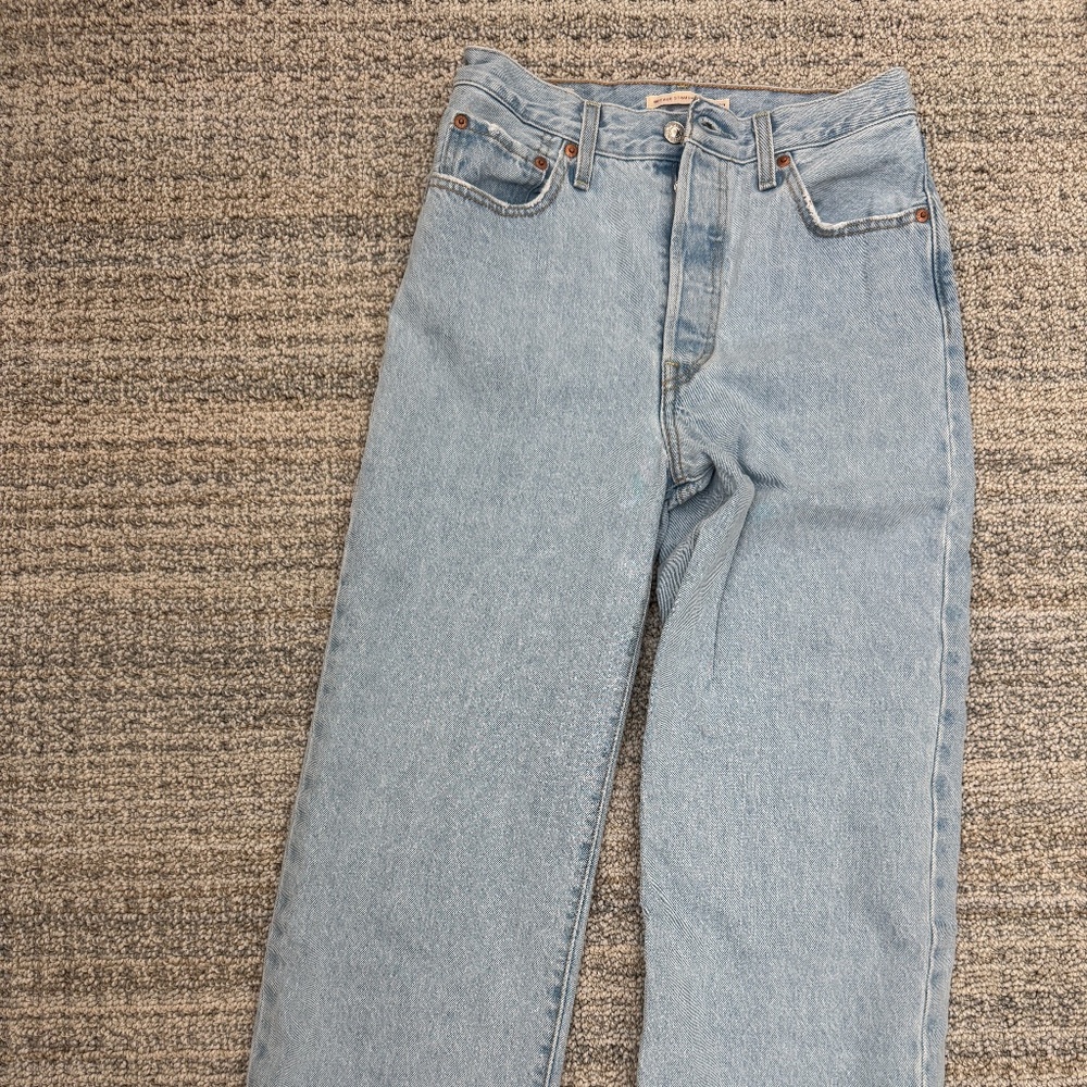 Levi's Blue Straight Leg Jeans Classic Style